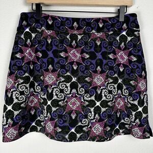 Tranquility Tennis Skirt Women's Large Abstract‎ Purple Pink Golf Pickleball